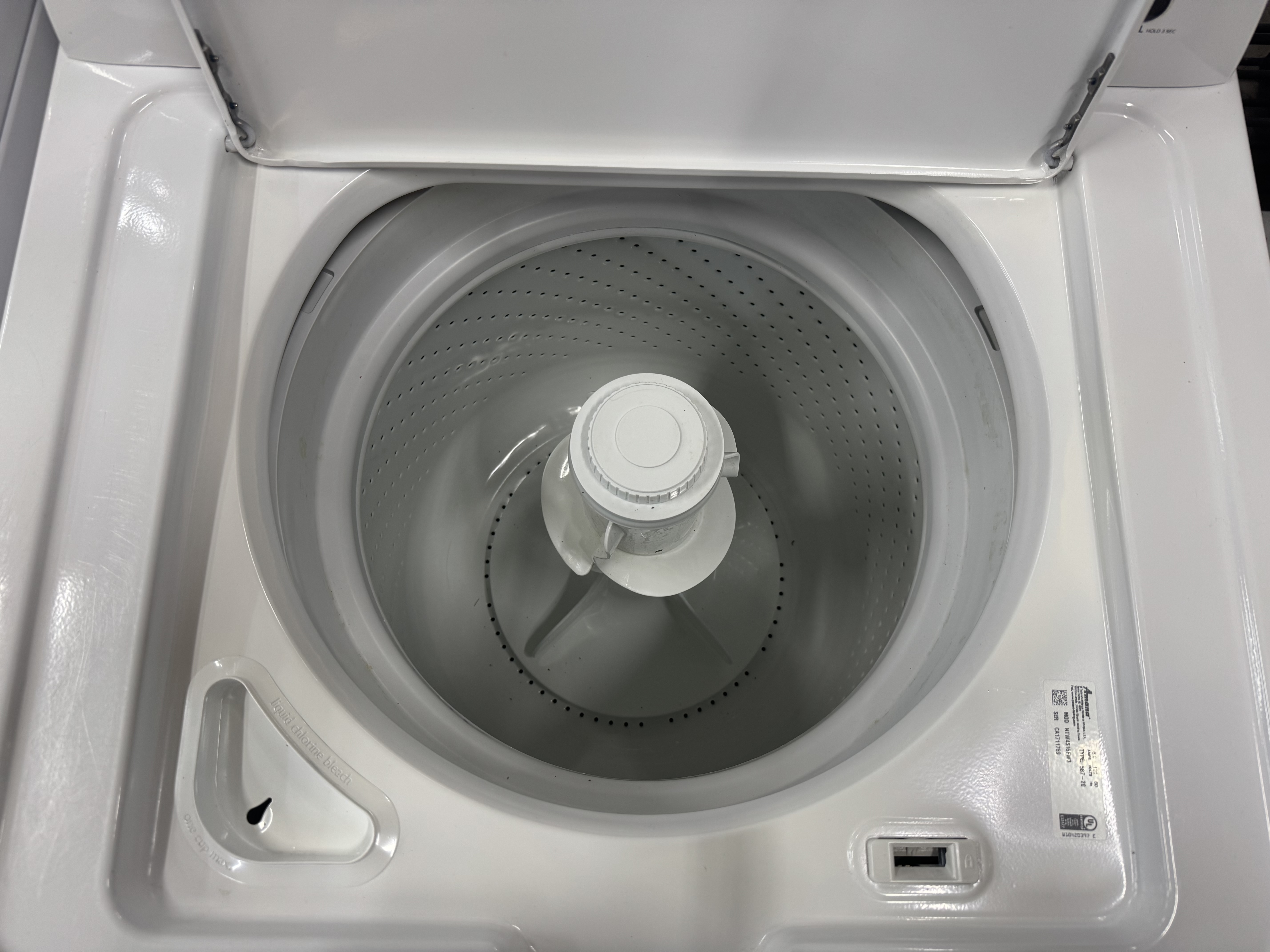 AMANA WASHER SET WITH AGITATOR 3