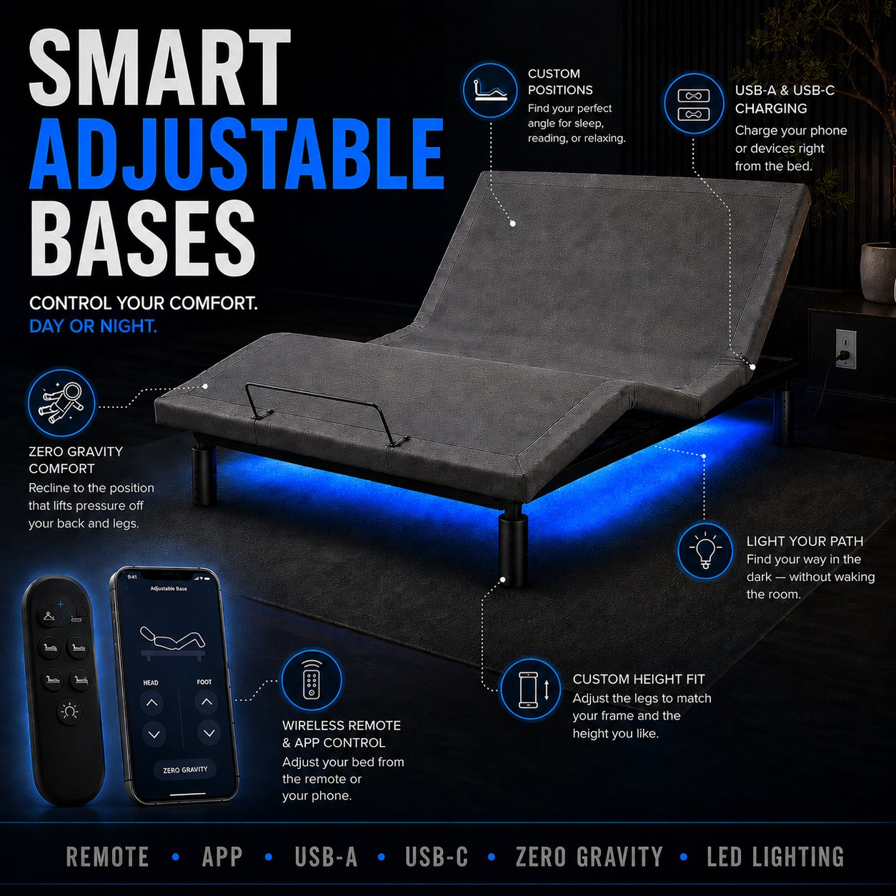 Queen Adjustable Base