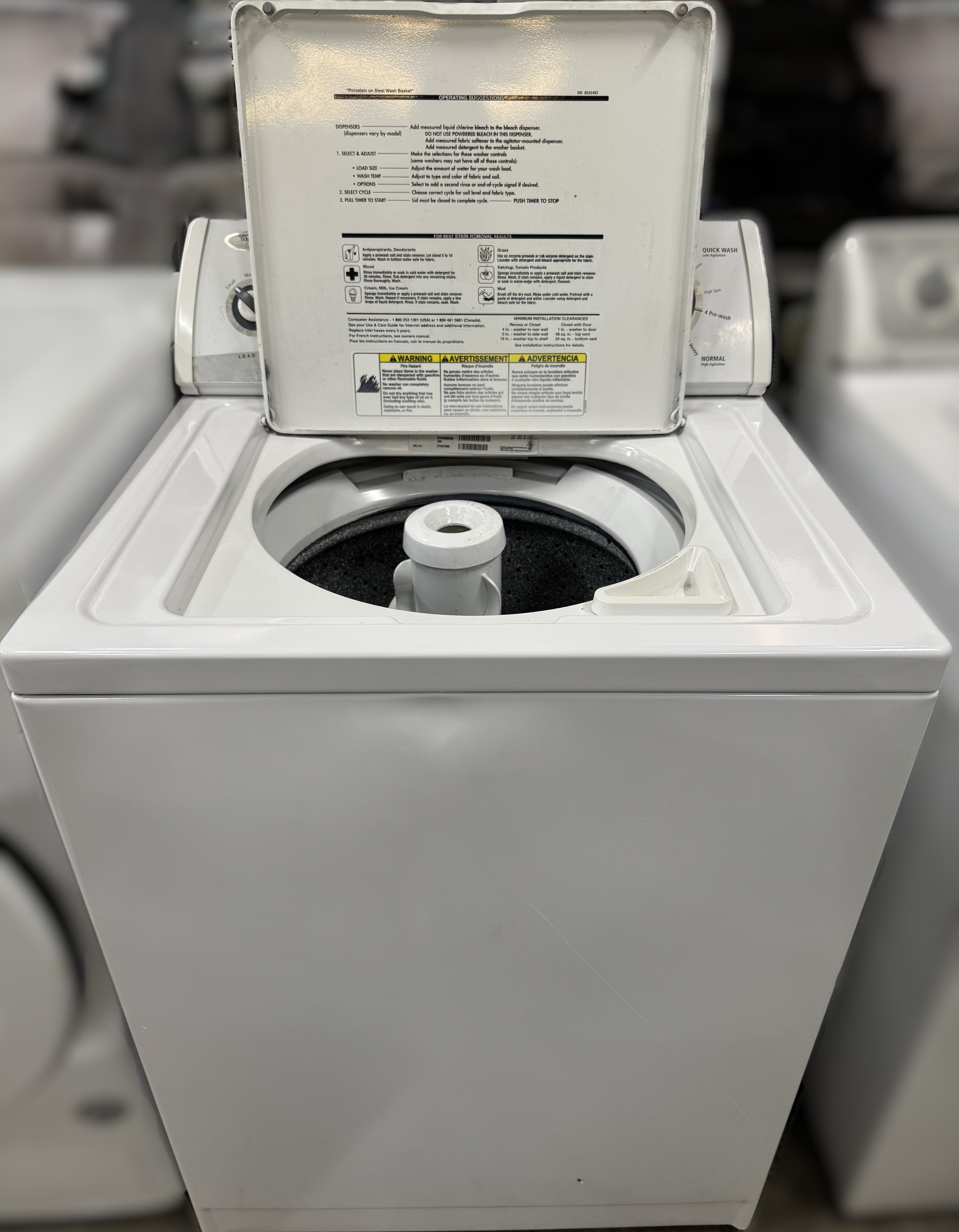 Whirlpool Washer W/ Agitator