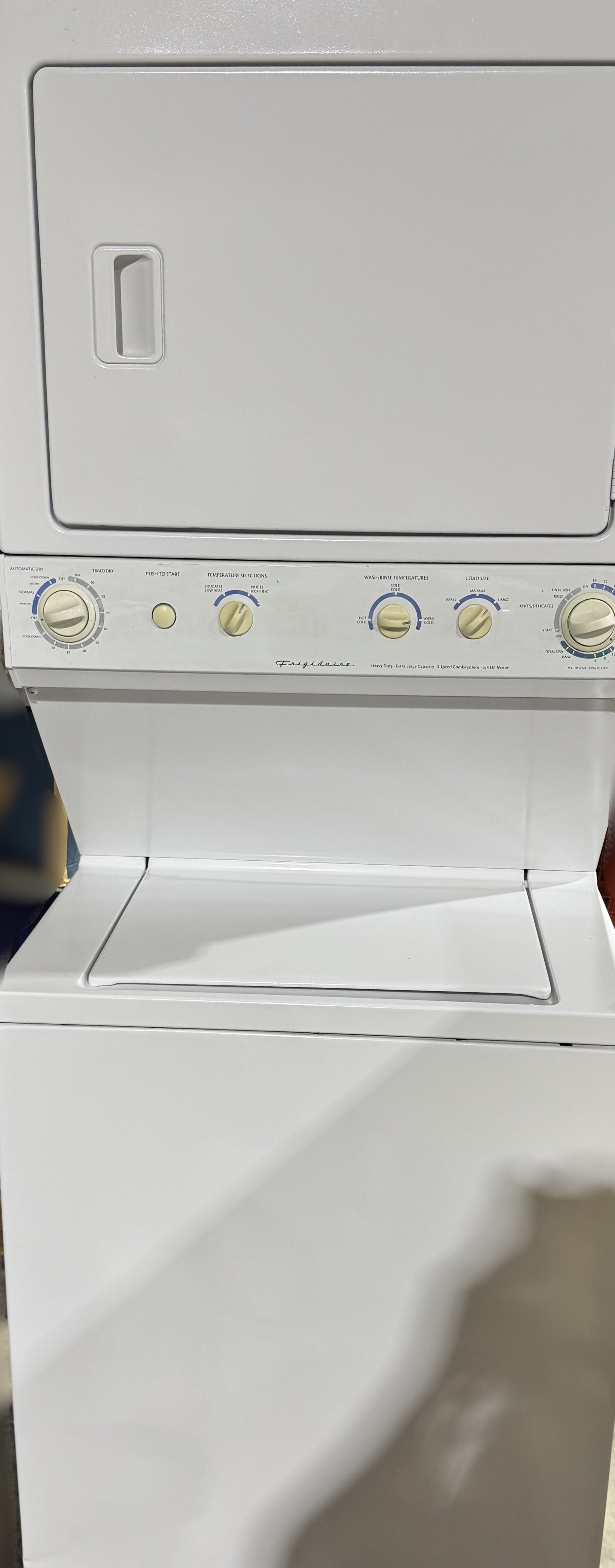 Stack Washer and Dryer With Agitator