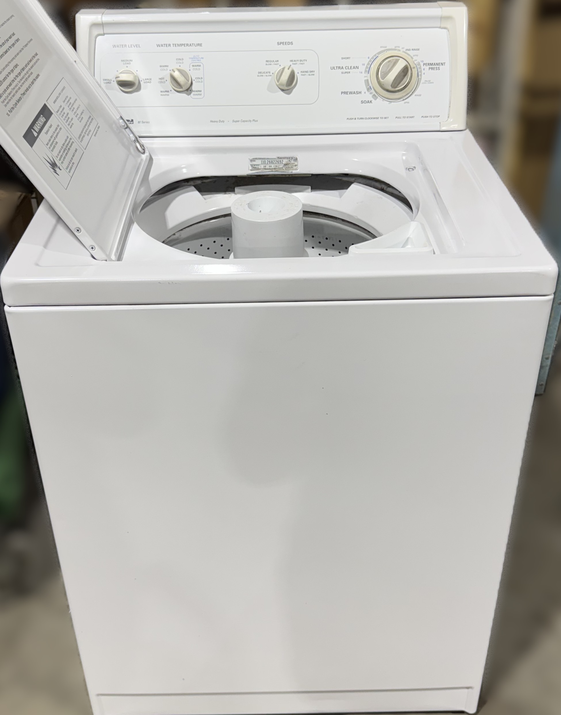 Kenmore Top load with Agitator and NO COMPUTERS