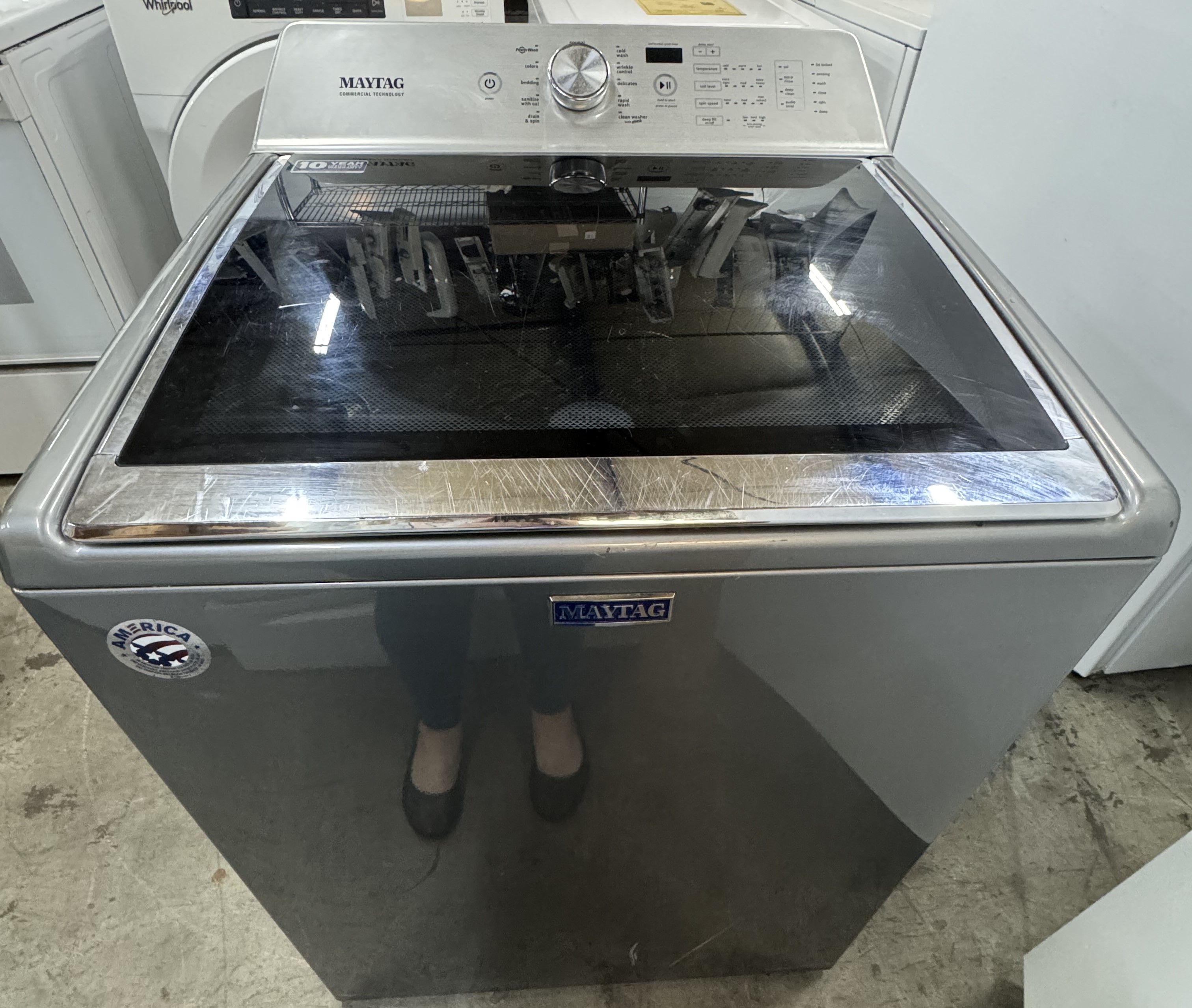 Maytag Glasstop Top-Load Washer with Agitator