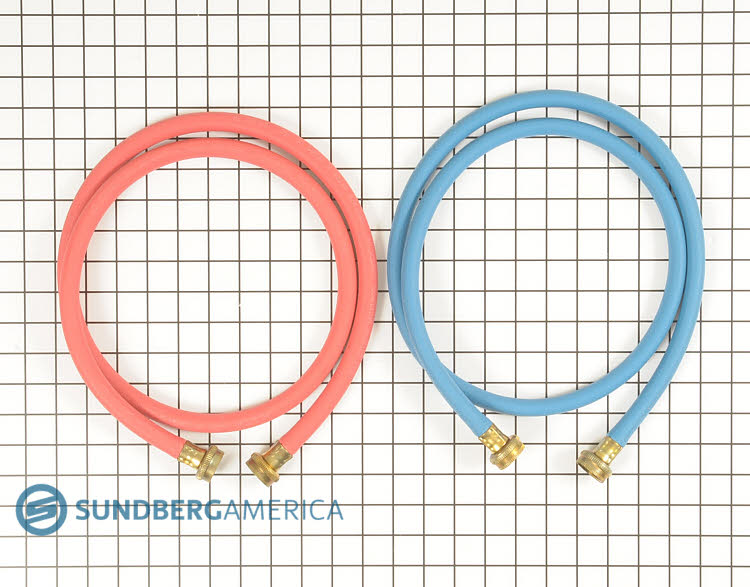 49535 Washer Hoses -Red/Blue