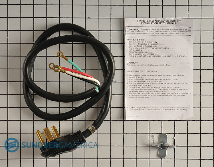 Dryer Power Cord - 4 prong
