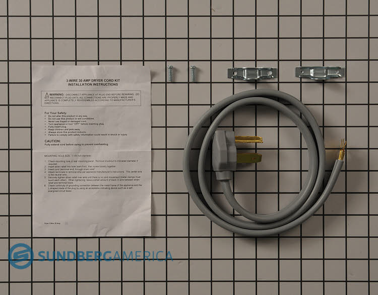 Dryer Power Cord - 3 Prong